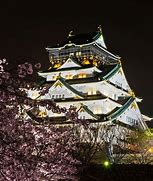 Image result for Osaka Castle at Sunrise