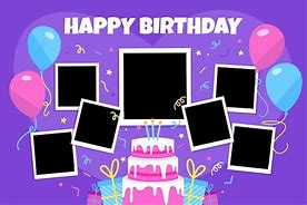 Image result for Birthday Collage Template for 6 Photos