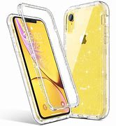 Image result for iPhone XR 128GB White Clear Glitter Phone Cases