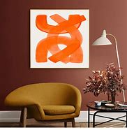 Image result for Orange Wall Art Decor