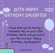 Image result for 20th Birthday Wishes to Daughter