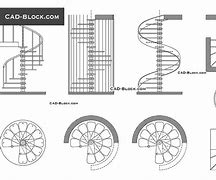 Image result for Spiral Stair CAD Block