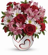 Image result for roses flowers hearts bouquets