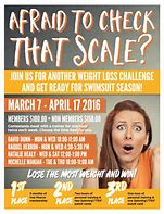 Image result for 30-Day Weight Loss Challenge Flyer Template