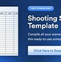 Image result for Shooting Schedule Format