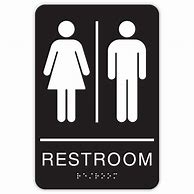 Image result for Restroom Pic Signs