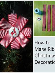 Image result for Simple Christmas Ribbon Decorations