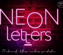 Image result for Neon Letters Clip Art