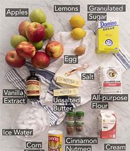 Image result for Ingredients List for Apple Pie