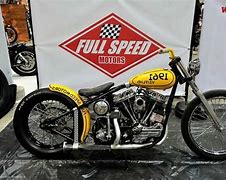 Image result for Yellow Panhead Drag Race Harley