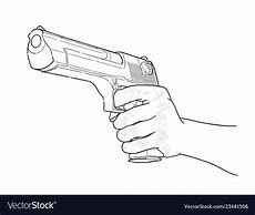 Image result for Gun in Hand Drawing