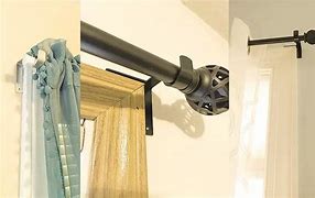 Image result for No Drill Curtain Rod Brackets
