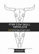 Image result for Cow Skull Template