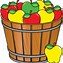 Image result for Fall Apple Basket Clip Art