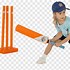 Image result for Cartoon Picture of Man Playing Cricket
