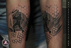 Image result for Cricket Bat Tattoo