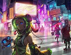 Image result for Futuristic Woman Anime