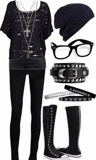 Image result for Emo Punk Rock Outfits
