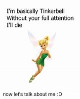 Image result for Disney Peter Pan Tinka Bell Yawn Memes