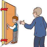 Image result for Close the Door Sign Cartoon