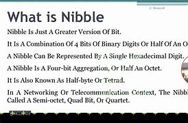 Image result for What Is a Nibble