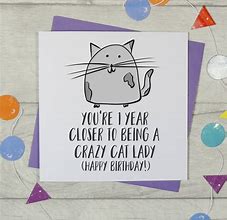 Image result for Happy 70th Birthday Crazy Cat Lady