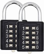 Image result for Push Button Padlock