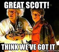 Image result for Back to the Future Great Scott Meme