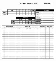 Image result for Free Printable Football Score Sheets