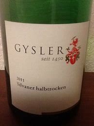 Image result for Gysler Weinheimer Holle Silvaner halbtrocken