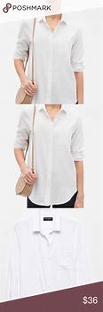 Image result for Banana Republic White Button Down Shirt