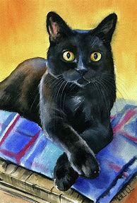 Image result for Drawings of Black Cats