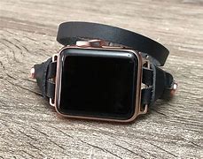Image result for Leather Apple Watch Band Rose Gold