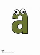 Image result for Lowercase a Cartoon