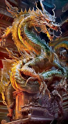 Pin by MoonKat on Faerie Tales: Wizards and Dragons | Chinese dragon ...