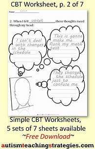Image result for Stress Therapy Worksheets