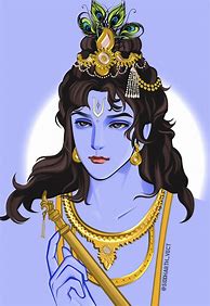 Image result for Krishna Ji Drawing