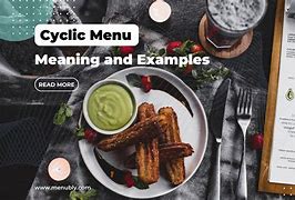 Image result for Cycle Menu Card