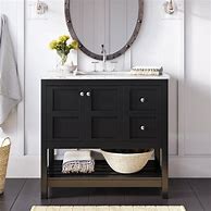 Image result for 36 Inch Black Bathroom Vanity