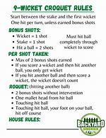 Image result for Simple Croquet Rules