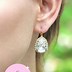Image result for Swarovski Rose Gold Drop Earrings