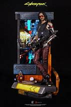 Image result for Cyberpunk 2077 Johnny Silverhand Statue