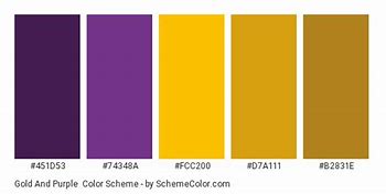 Image result for Purple and Gold Color Scheme
