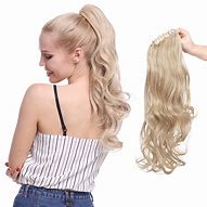 Image result for Hair Extensions Ponytail Clip