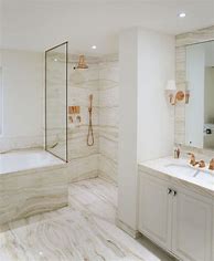 Image result for White and Rose Gold Bathroom