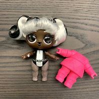 Image result for LOL Surprise Pink Hair Black Doll