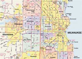 Image result for Greater Milwaukee Area Map