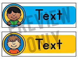 Image result for Sticker Name Labels for Kids