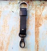 Image result for Black Leather Key Chain