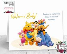 Image result for Winnie the Pooh Baby Shower Card